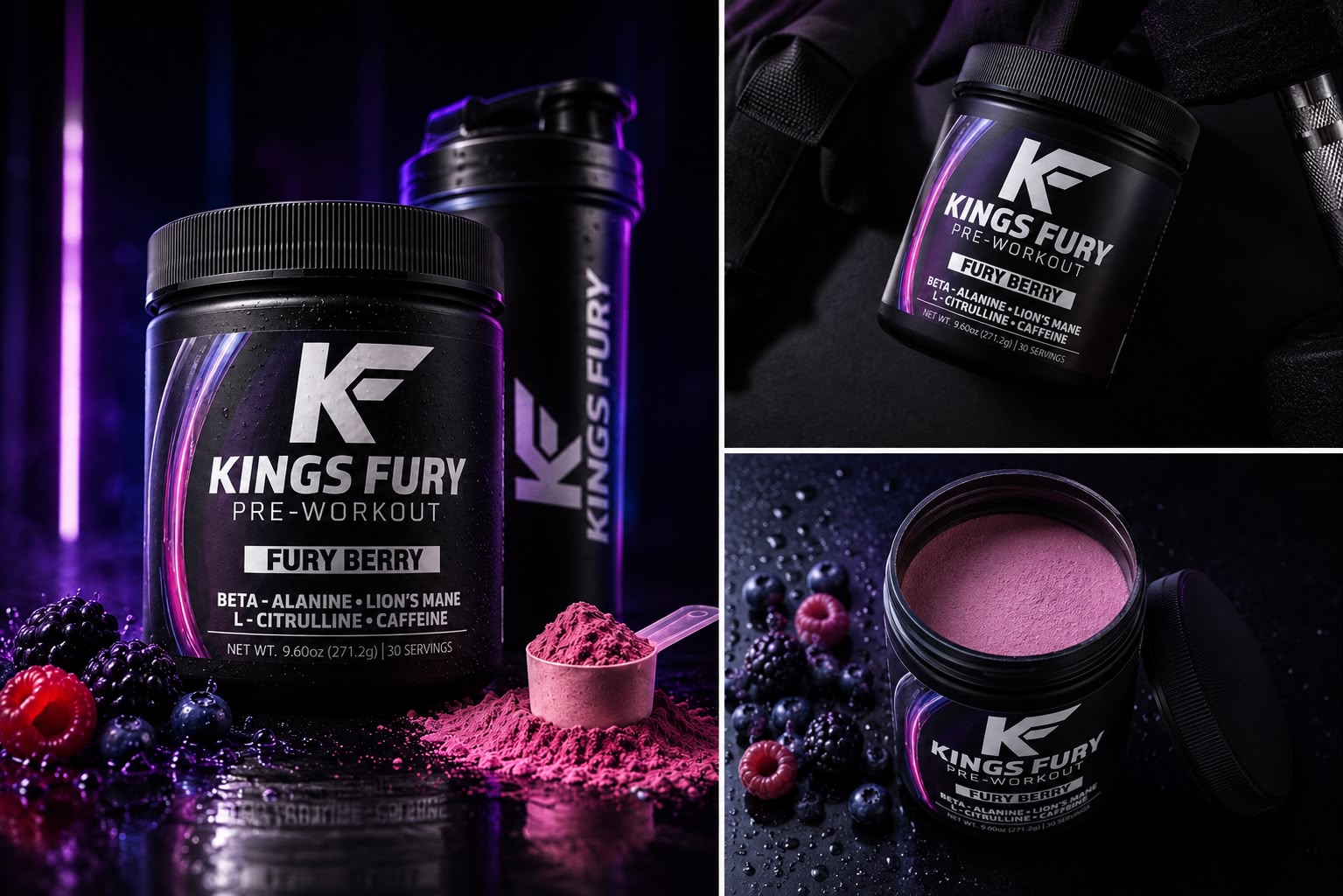 Kings Fury — Stealth Pump + Focus Pre-Workout